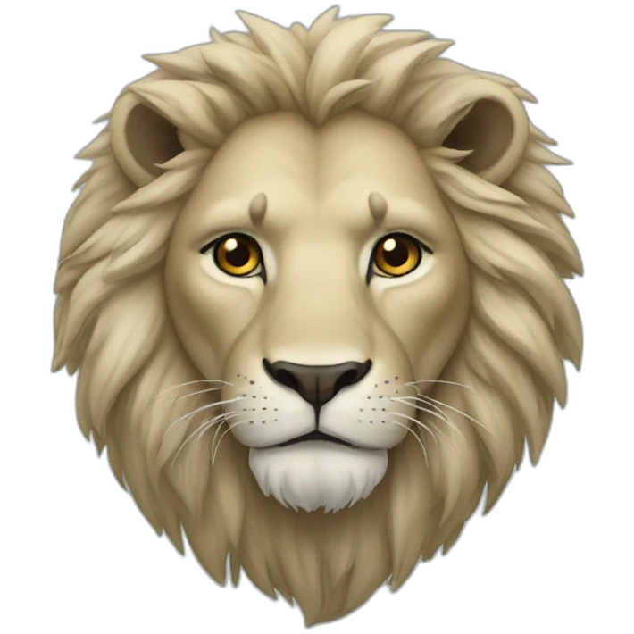 Winter lion emoji