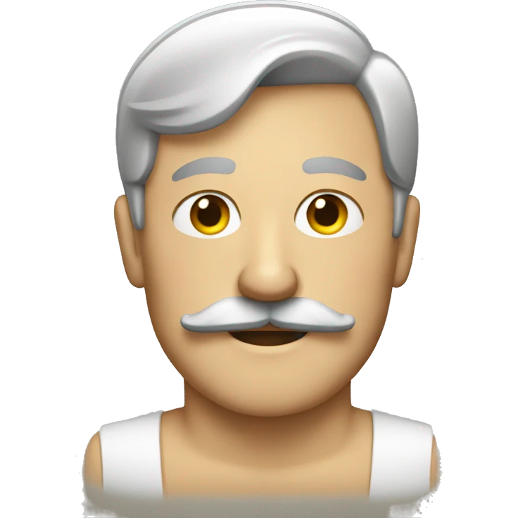 German man with mustache emoji