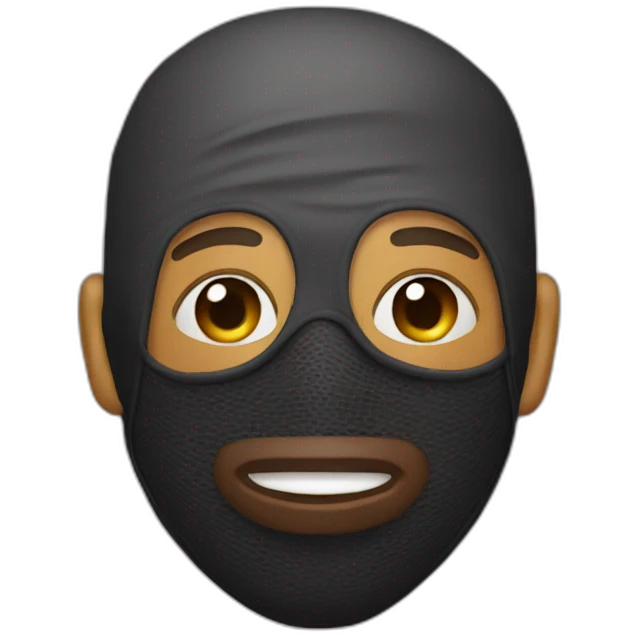 Face mask rapper  emoji