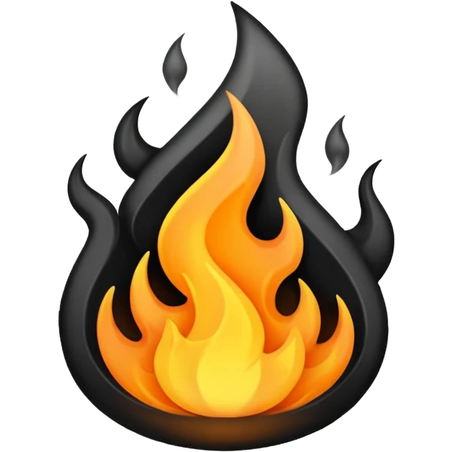 Чёрное пламя emoji
