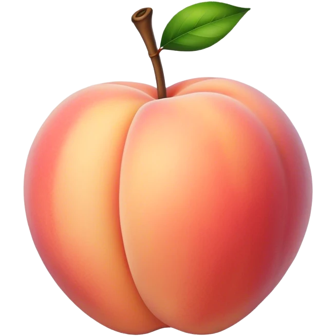 White peach emoji