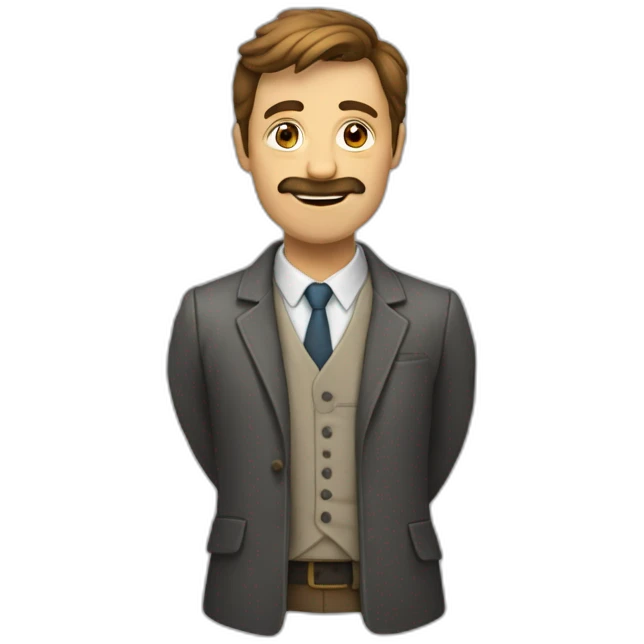 Homme tenant un cœur brisé emoji