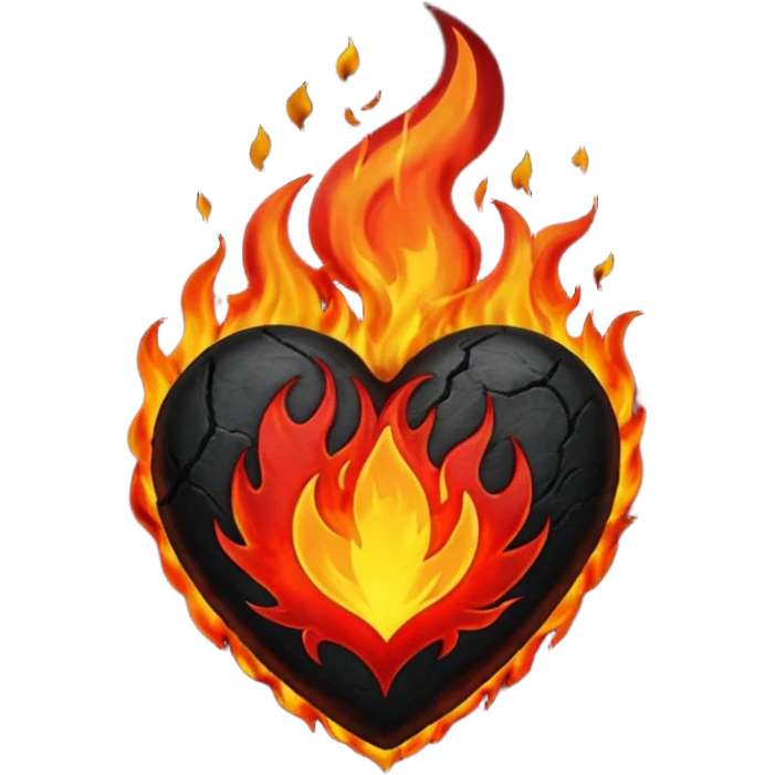 Black Heart of Fire emoji