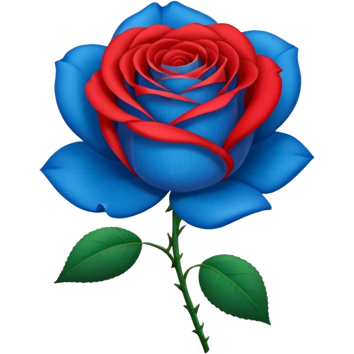 rose shape flower, no stem, now make it a 100% blue, 9.8% green, 0% red,  emoji
