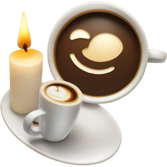 coffee and candles emoji
