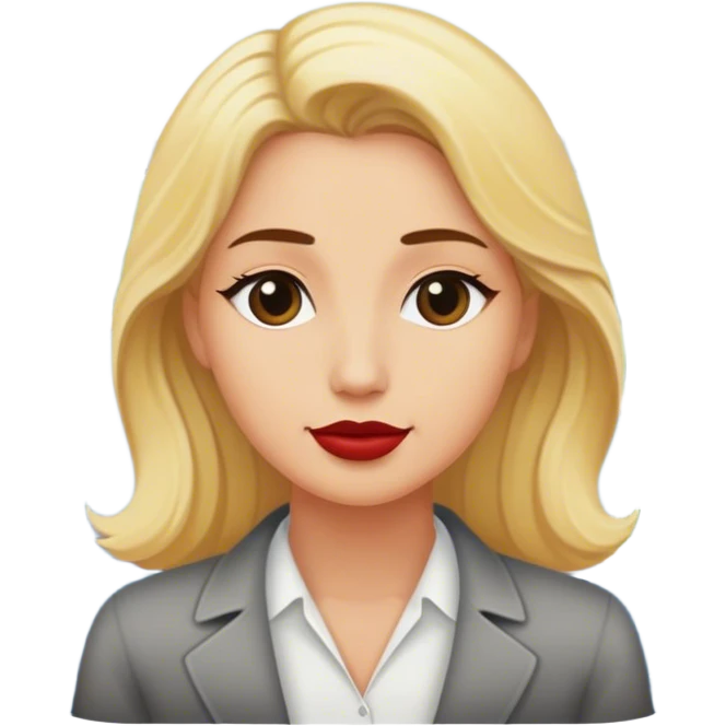 Blonde woman on the other side of the Mississippi River emoji