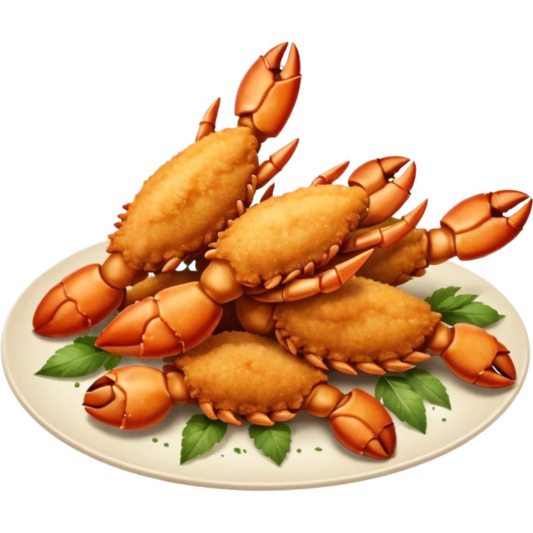 chele di granchio impanate e fritte  emoji