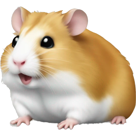 hamster looking stock chart emoji