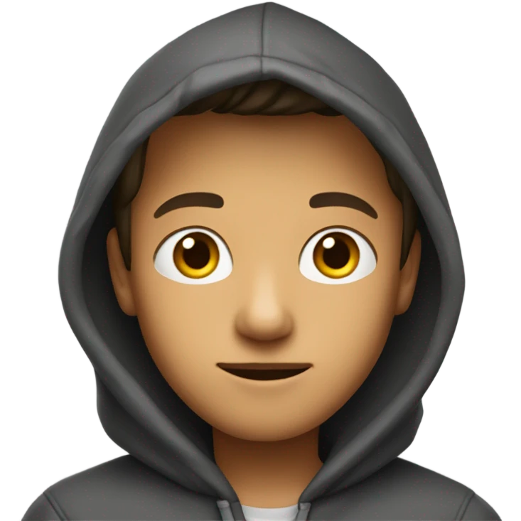 Boy with hoodie  emoji