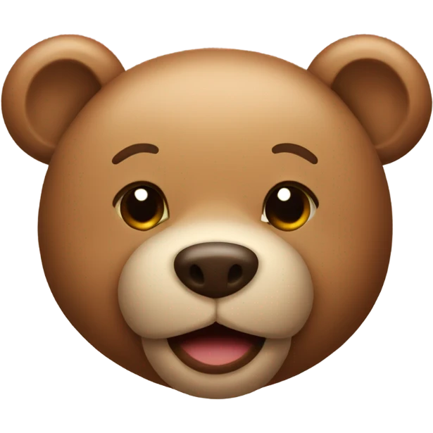 Teddy bear wink emoji