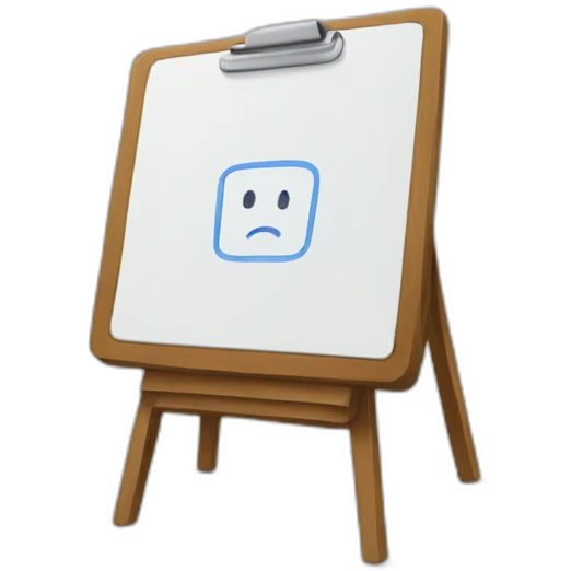 iPad with a draw emoji