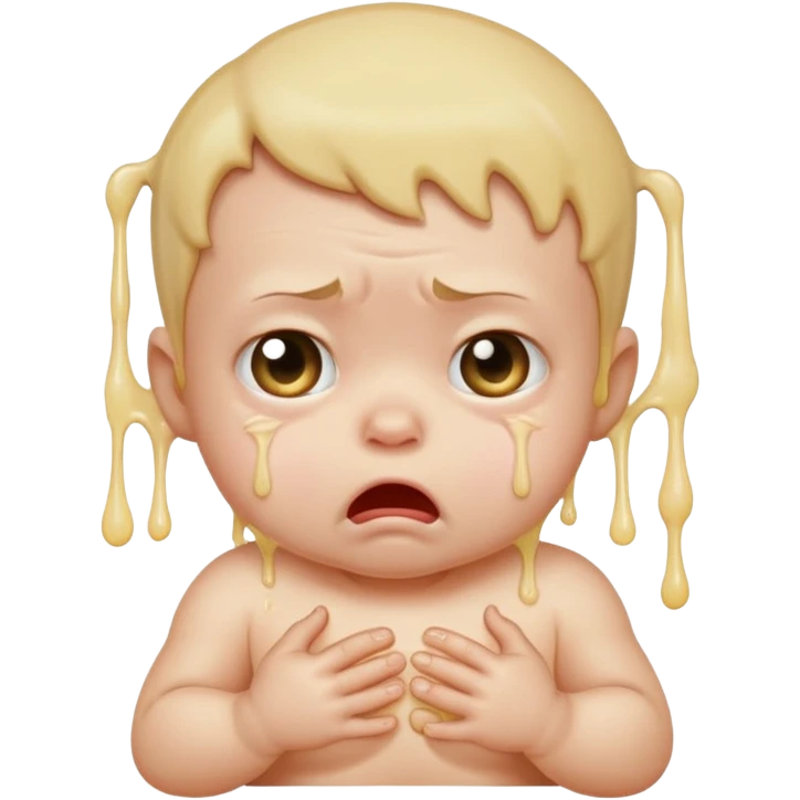 Disgusted little spit up emoji