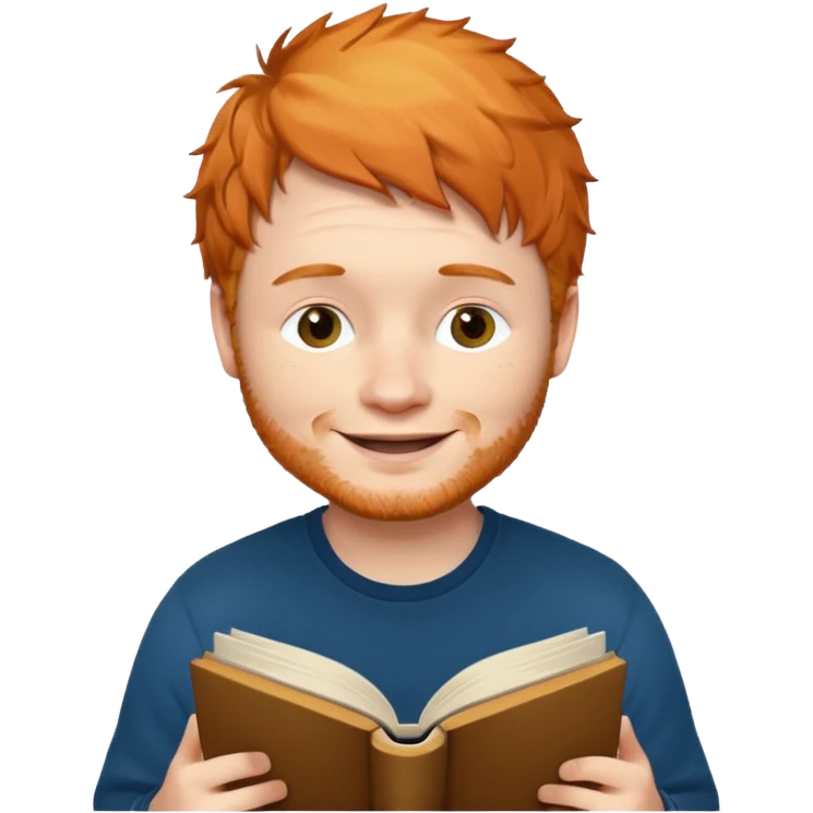 ed sheran read book emoji