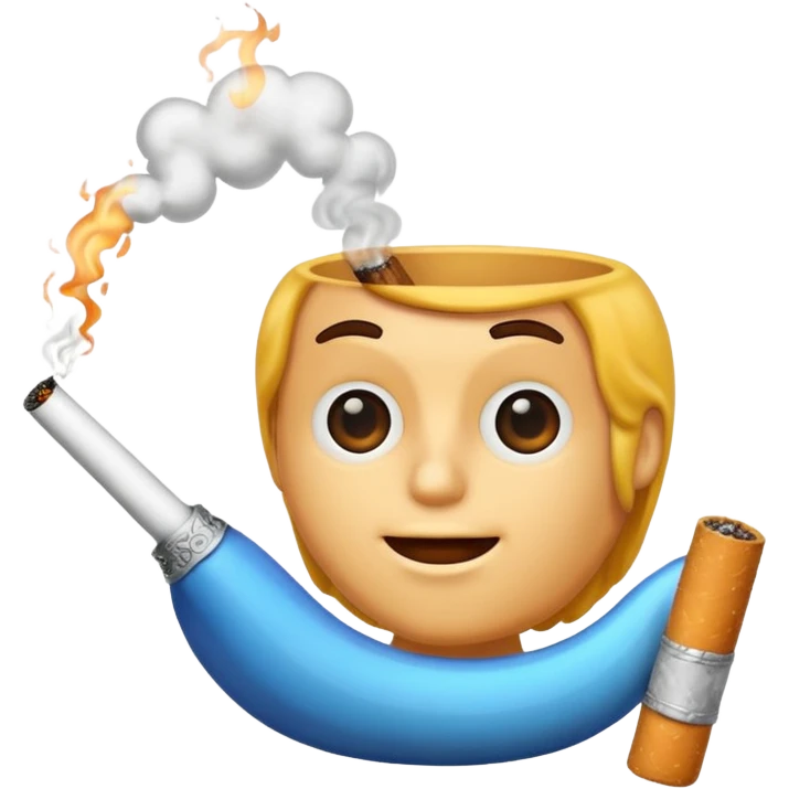 wave smoking a cigarette emoji