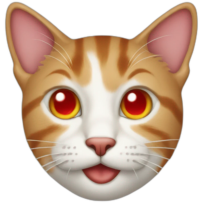 cat red nose emoji