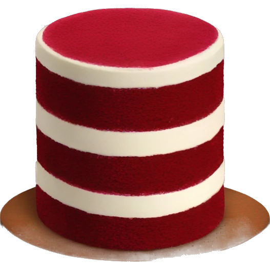 red velvet cake emoji