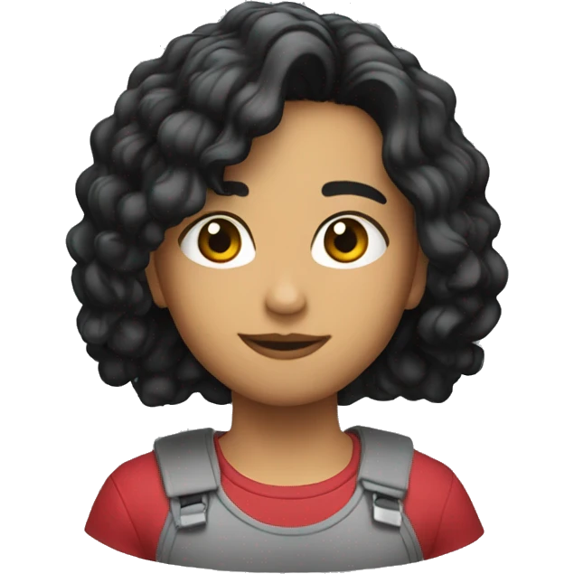 Joven cabello corto emoji