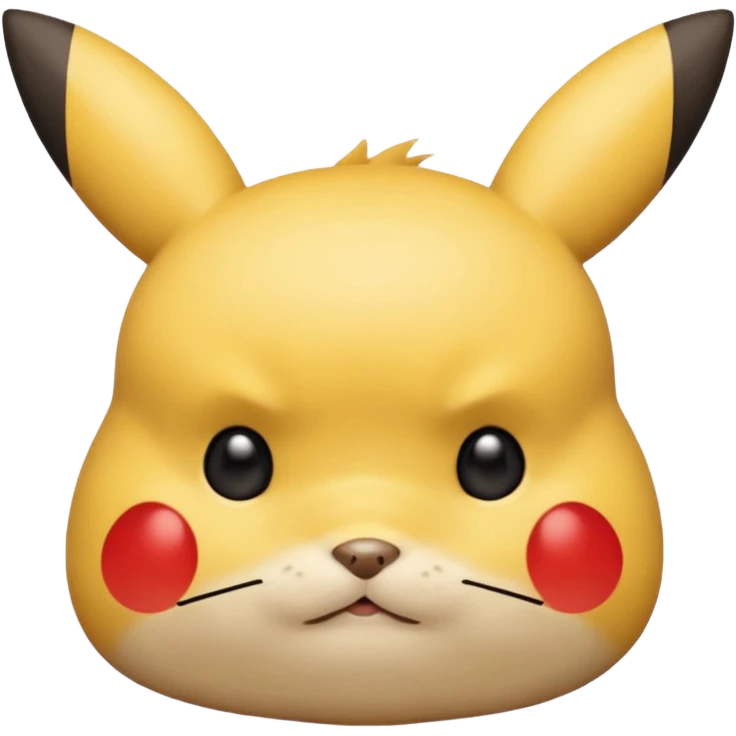 Un Pikachu qui et triste  emoji