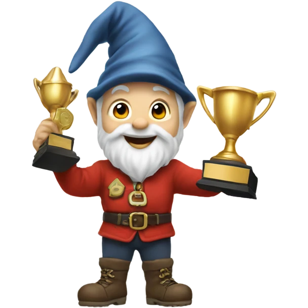 Gnome winning a trophy  emoji