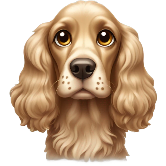 Cocker spaniel dog emoji