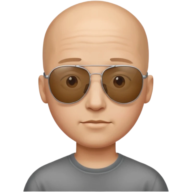 bald boy in sunglasses emoji