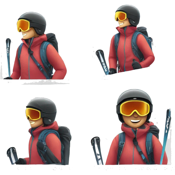 Max skiing in lech emoji