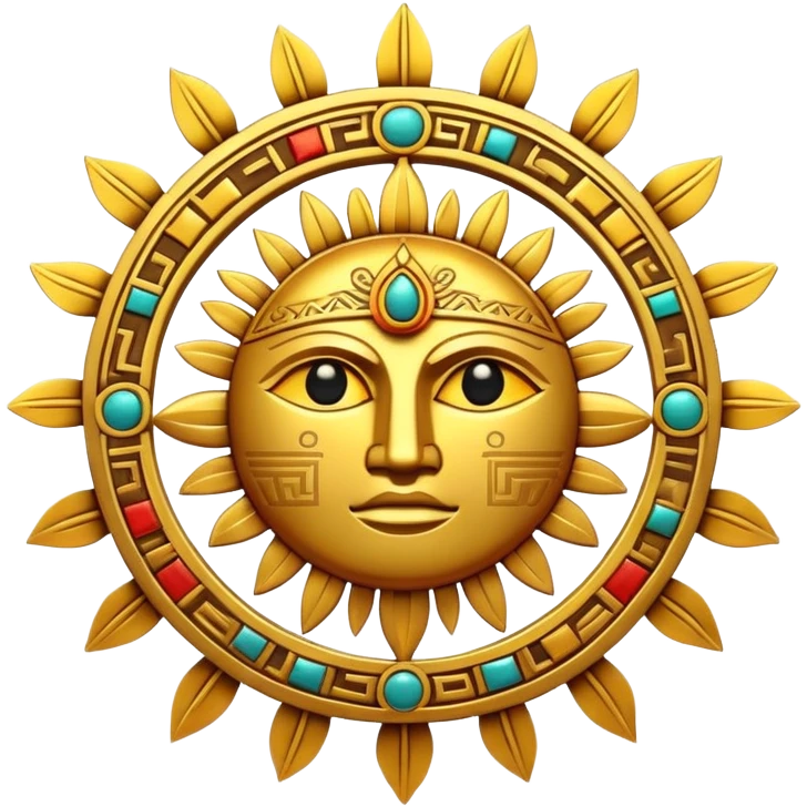 Inca sun symbol emoji