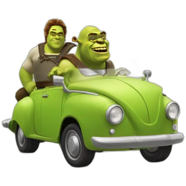 shrek with wolkswagen emoji