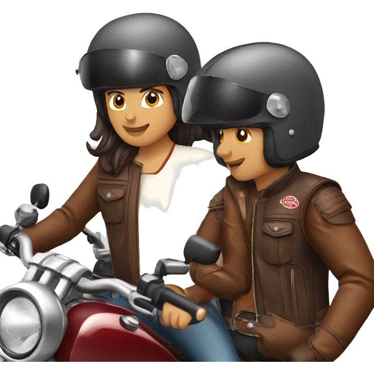 Indian motorcycle riders group emoji