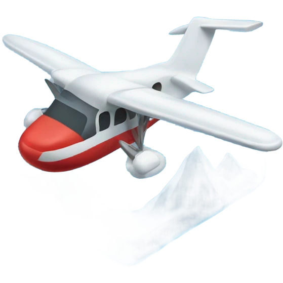 ice cube with plane emoji