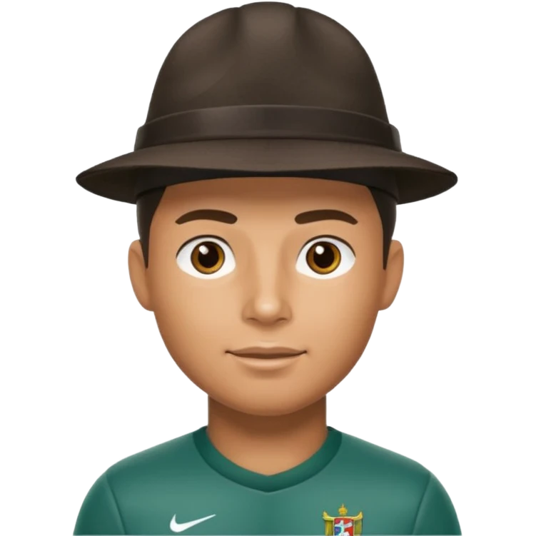 ronaldo with hat emoji