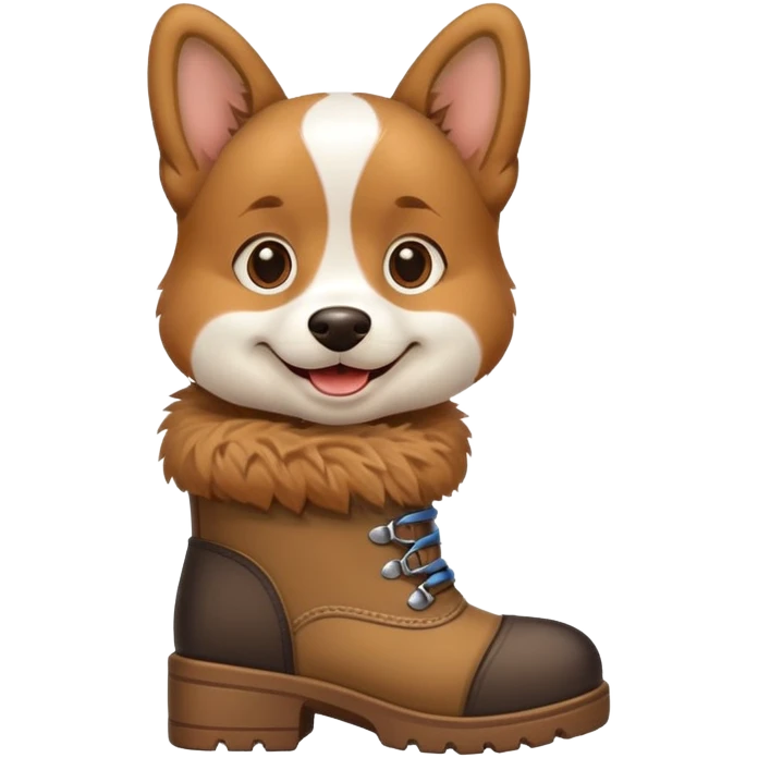 Dog with boots  emoji
