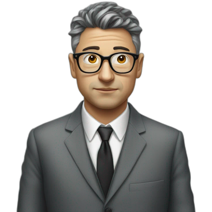 Guy Debord suit without glasses emoji