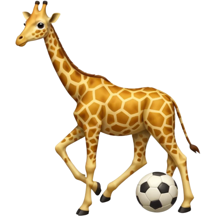 soccer player giraffe emoji