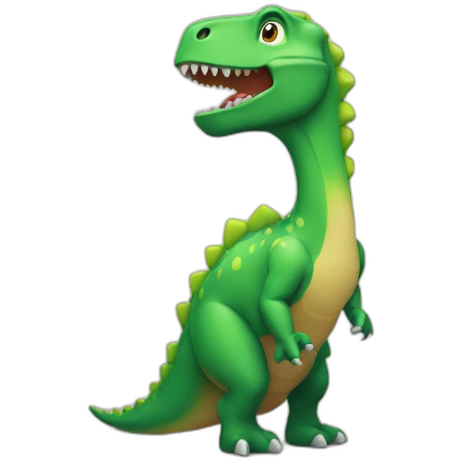 Dinosaur thinking emoji