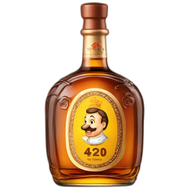 bottle of 52 years Kizlyar brandy emoji
