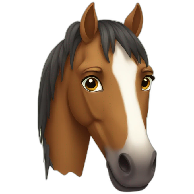 sad horse emoji