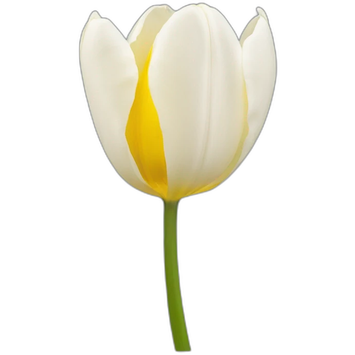 Tulipe blanche  emoji