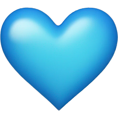 blue heart emoji