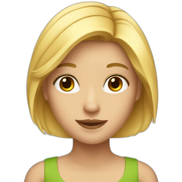 Une fille blonde emoji