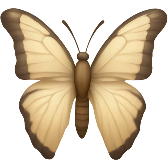 beige butterfly emoji
