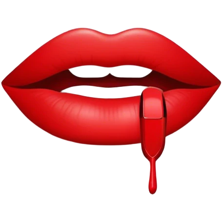 Kiss lipstick mark emoji