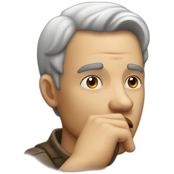 man shh with his finger emoji
