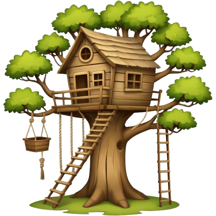 old tree house emoji