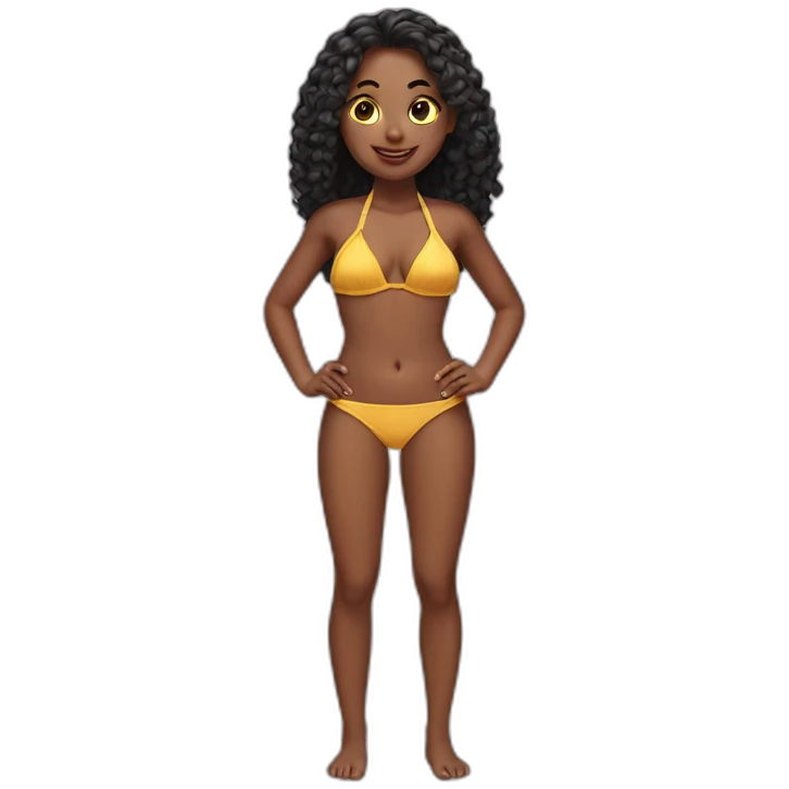 bikini girl emoji