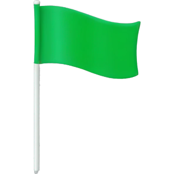 Green flag  emoji