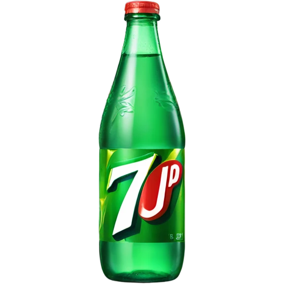 Bottle of 7up emoji