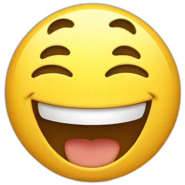 Almost laughing smily emoji