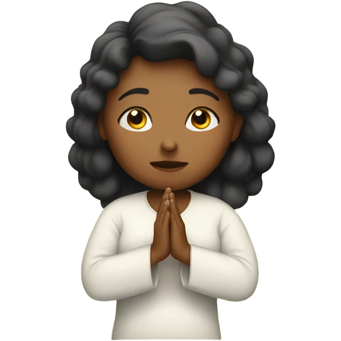 Woman praying  emoji