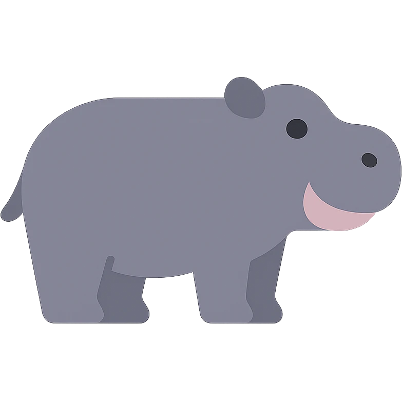 Hippo emoji
